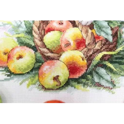 Kit de point de croix "Chat rouge jardinier" SNV-841