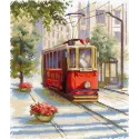 Cross stitch kit "Old tram" SNV-884