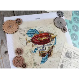 Kreuzstich-Set „Fantastisches Luftschiff“ SRK-854