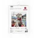 Kit de point de croix compté "Le dalmatien sur le lac de Côme" 29x29cm SBU5039
