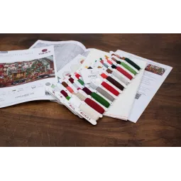 Kit de point de croix compté "Cheminée chaleureuse" 49x33cm SBU5041