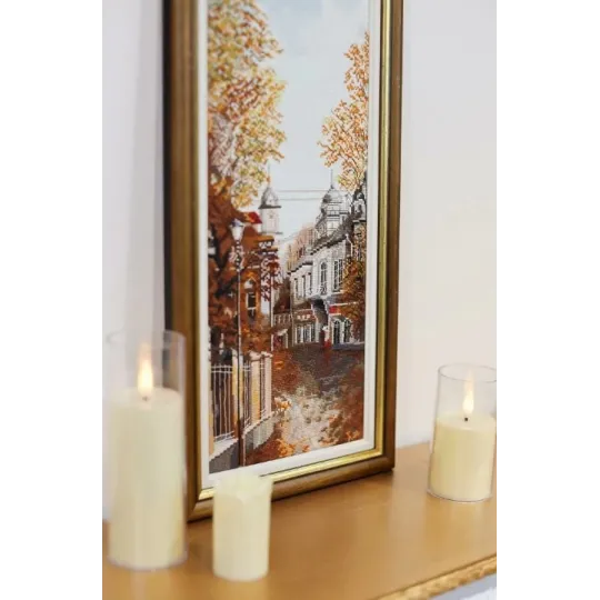 Gezählter Kreuzstich-Set "Zentrale Straße" 14,8x40,8 cm S/GM055