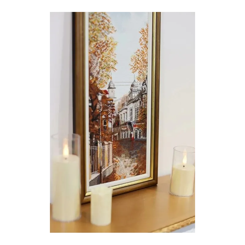 Counted cross stitch kit "Central Street" 14.8x40.8 cm S/GM055