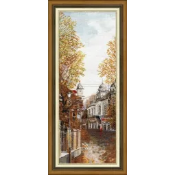 Skaičiuojamas kryželiu siuvinėjimo rinkinys „Centrinė gatvė“ 14.8x40.8 cm S/GM055