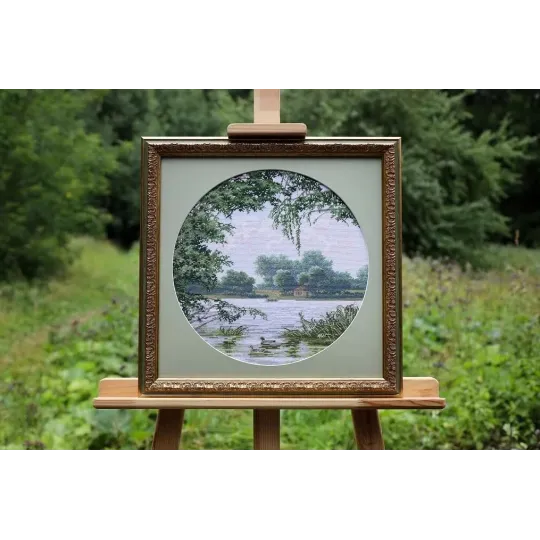 Counted cross stitch kit "Light Lake" 31.7x31.7 cm S/VM039