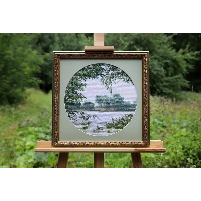 Counted cross stitch kit "Light Lake" 31.7x31.7 cm S/VM039