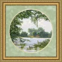 Counted cross stitch kit "Light Lake" 31.7x31.7 cm S/VM039