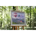 Counted cross stitch kit "Balloon Festival" 45.5x41.5 cm S/DL039
