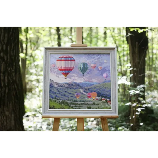 Zählkreuzstich-Set "Ballonfestival" 45,5x41,5 cm S/DL039