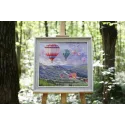 Counted cross stitch kit "Balloon Festival" 45.5x41.5 cm S/DL039