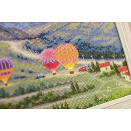 Набор для вышивания крестиком "Фестиваль воздушных шаров" 45,5x41,5 см S/DL039