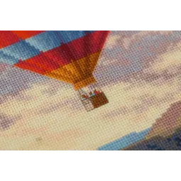 Counted cross stitch kit "Balloon Festival" 45.5x41.5 cm S/DL039