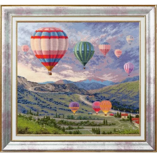 Kreuzstich-Set "Ballonfest" 45,5x41,5 cm S/DL039