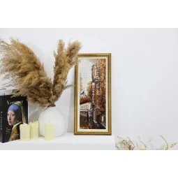 Gezählter Kreuzstich-Kit "Oststraße" 14,8x40,8 cm S/GM056