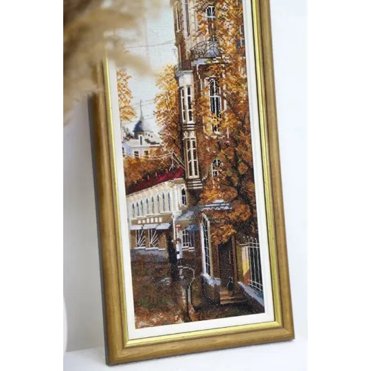 Gezählter Kreuzstich-Kit "Oststraße" 14,8x40,8 cm S/GM056