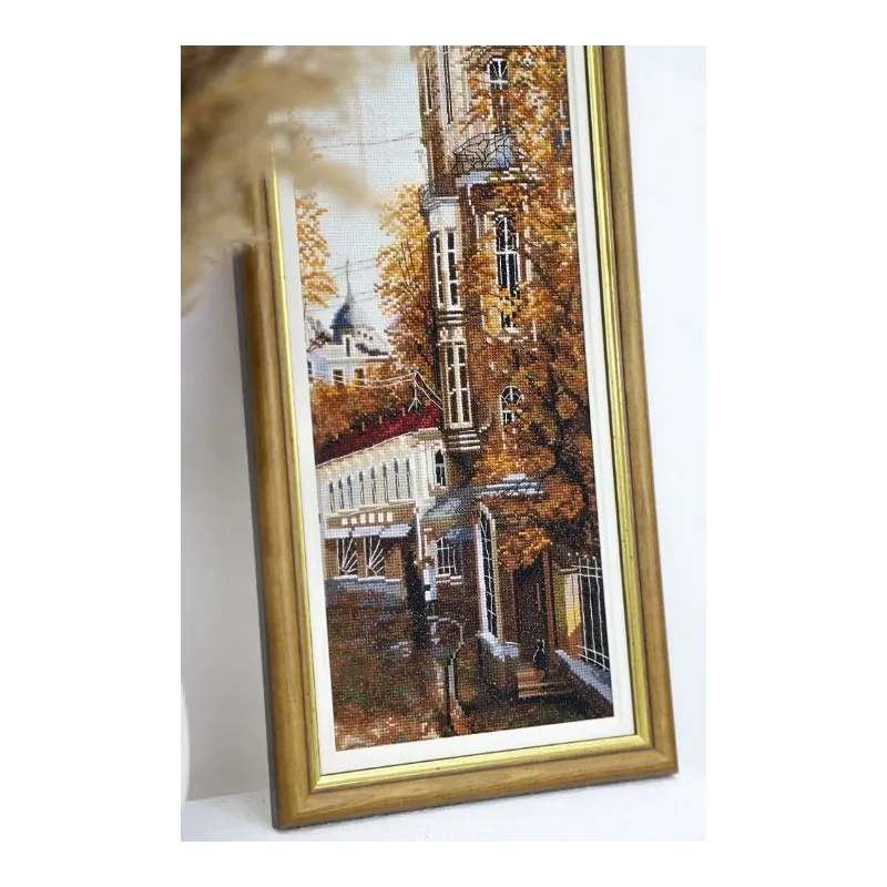 Gezählter Kreuzstich-Kit "Oststraße" 14,8x40,8 cm S/GM056