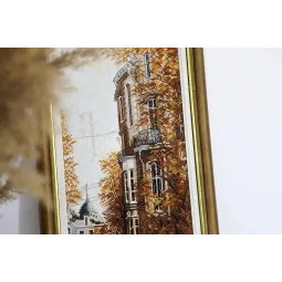 Gezählter Kreuzstich-Kit "Oststraße" 14,8x40,8 cm S/GM056