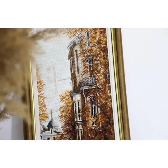 Gezählter Kreuzstich-Kit "Oststraße" 14,8x40,8 cm S/GM056