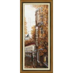 Gezählter Kreuzstich-Kit "Oststraße" 14,8x40,8 cm S/GM056