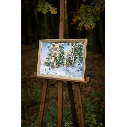 Zählmuster-Kreuzstich-Set "Der Charme des Winters" 41.5x28 cm S/LP064