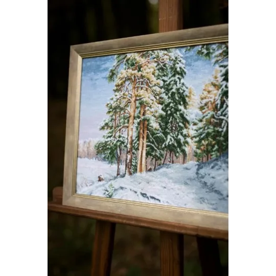 Zählmuster-Kreuzstich-Set "Der Charme des Winters" 41.5x28 cm S/LP064