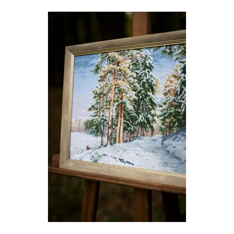 Counted cross stitch kit "The charm of winter" 41.5x28 cm S/LP064