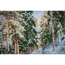 Zählmuster-Kreuzstich-Set "Der Charme des Winters" 41.5x28 cm S/LP064