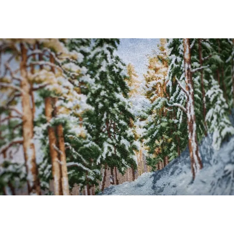 Zählmuster-Kreuzstich-Set "Der Charme des Winters" 41.5x28 cm S/LP064