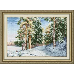 Counted cross stitch kit "The charm of winter" 41.5x28 cm S/LP064