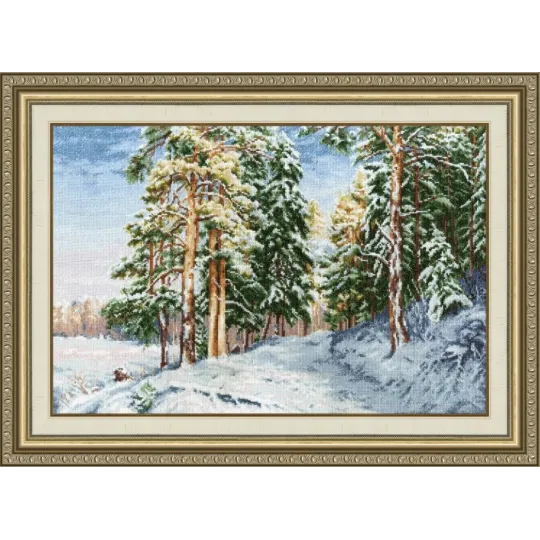 Counted cross stitch kit "The charm of winter" 41.5x28 cm S/LP064
