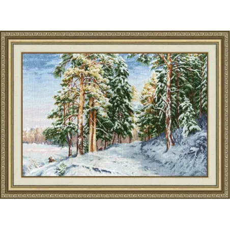 Counted cross stitch kit "The charm of winter" 41.5x28 cm S/LP064