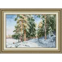 Zählmuster-Kreuzstich-Set "Der Charme des Winters" 41.5x28 cm S/LP064