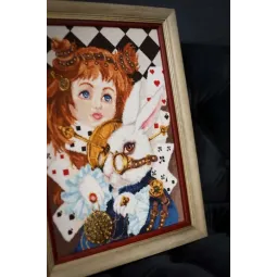 Skaičiuotos kryžiuko siuvinėjimo rinkinys "Alice" 24x34 cm S/LS011