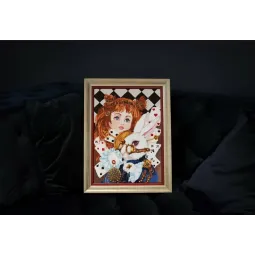Skaičiuotos kryžiuko siuvinėjimo rinkinys "Alice" 24x34 cm S/LS011