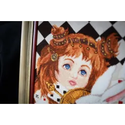Skaičiuotos kryžiuko siuvinėjimo rinkinys "Alice" 24x34 cm S/LS011
