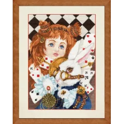 Skaičiuotos kryžiuko siuvinėjimo rinkinys "Alice" 24x34 cm S/LS011