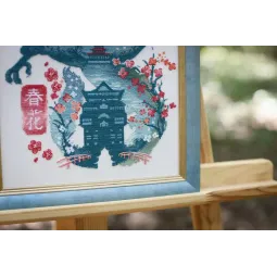 Набор для вышивания счетным крестом "Изумрудный дракон" 21x32.5 cm S/MG025