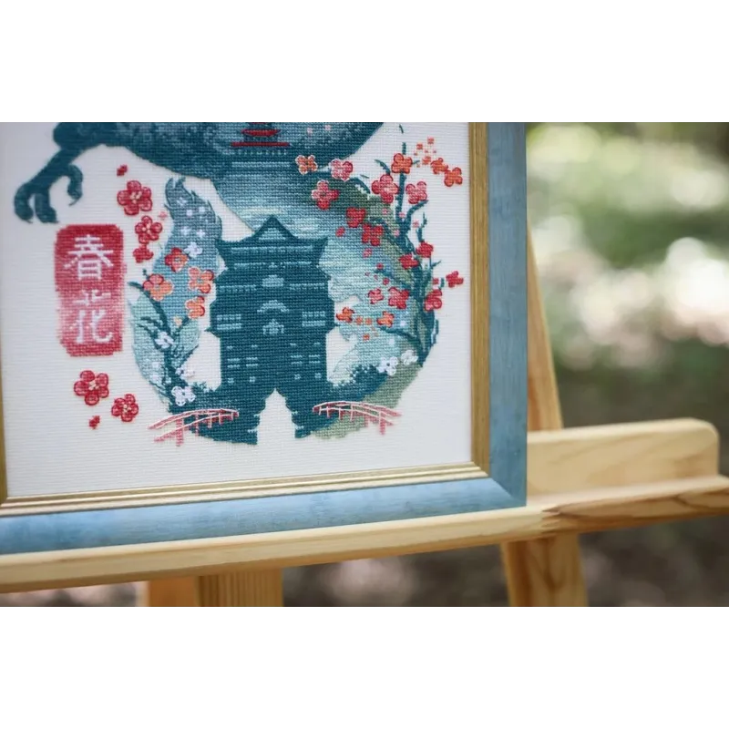 Набор для вышивания счетным крестом "Изумрудный дракон" 21x32.5 cm S/MG025