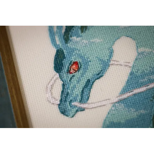 Counted cross stitch kit "Emerald Dragon" 21x32.5 cm S/MG025