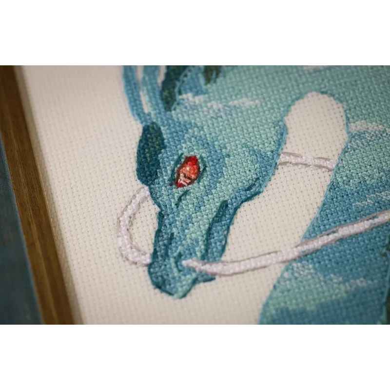 Counted cross stitch kit "Emerald Dragon" 21x32.5 cm S/MG025
