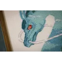 Counted cross stitch kit "Emerald Dragon" 21x32.5 cm S/MG025