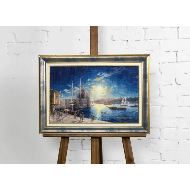 Gezählter Kreuzstich-Bausatz "Mondnacht am Bosporus. 1894" 48x31 cm S/MK083