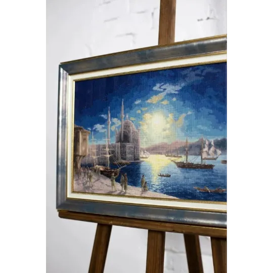 Zählstich-Kreuzstich-Set "Mondnacht am Bosporus. 1894" 48x31 cm S/MK083