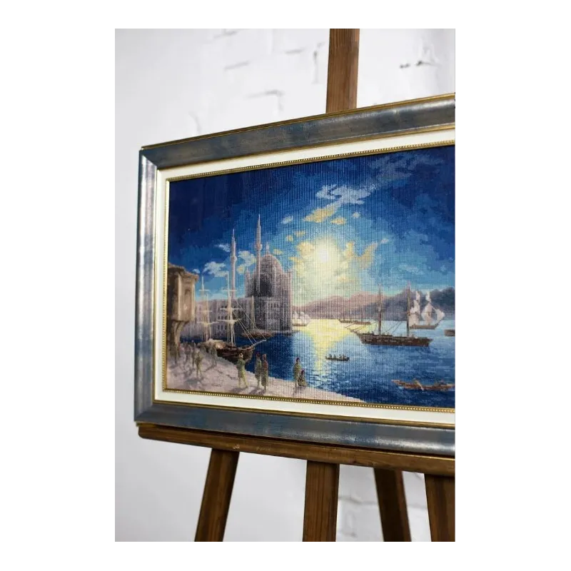 Zählstich-Kreuzstich-Set "Mondnacht am Bosporus. 1894" 48x31 cm S/MK083