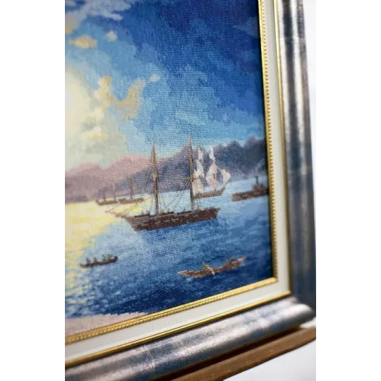 Zählstich-Kreuzstich-Set "Mondnacht am Bosporus. 1894" 48x31 cm S/MK083