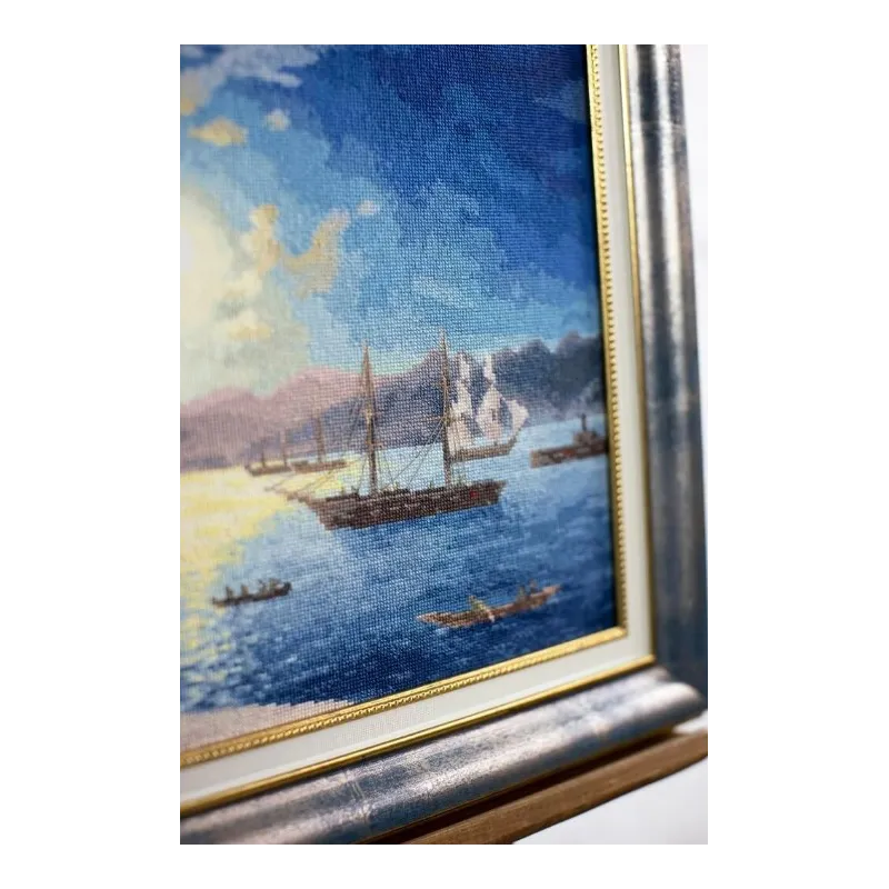 Gezählter Kreuzstich-Bausatz "Mondnacht am Bosporus. 1894" 48x31 cm S/MK083