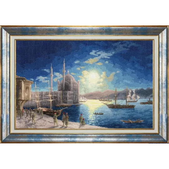 Zählstich-Kreuzstich-Set "Mondnacht am Bosporus. 1894" 48x31 cm S/MK083