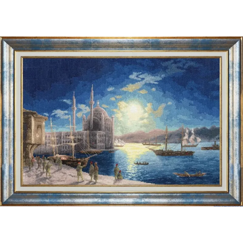 Набор для счетного вышивания крестиком "Лунная ночь на Босфоре. 1894" 48x31 см S/MK083