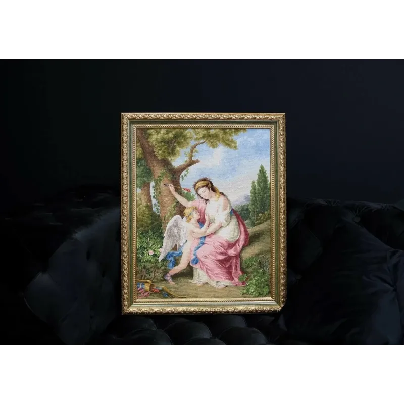 Набор для вышивания счетным крестом "Женщина и Купидон. 1792" 41x51,8 см S/MK095