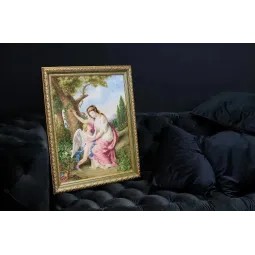 Counted cross stitch kit "Woman and Cupid. 1792" 41x51.8 cm S/MK095